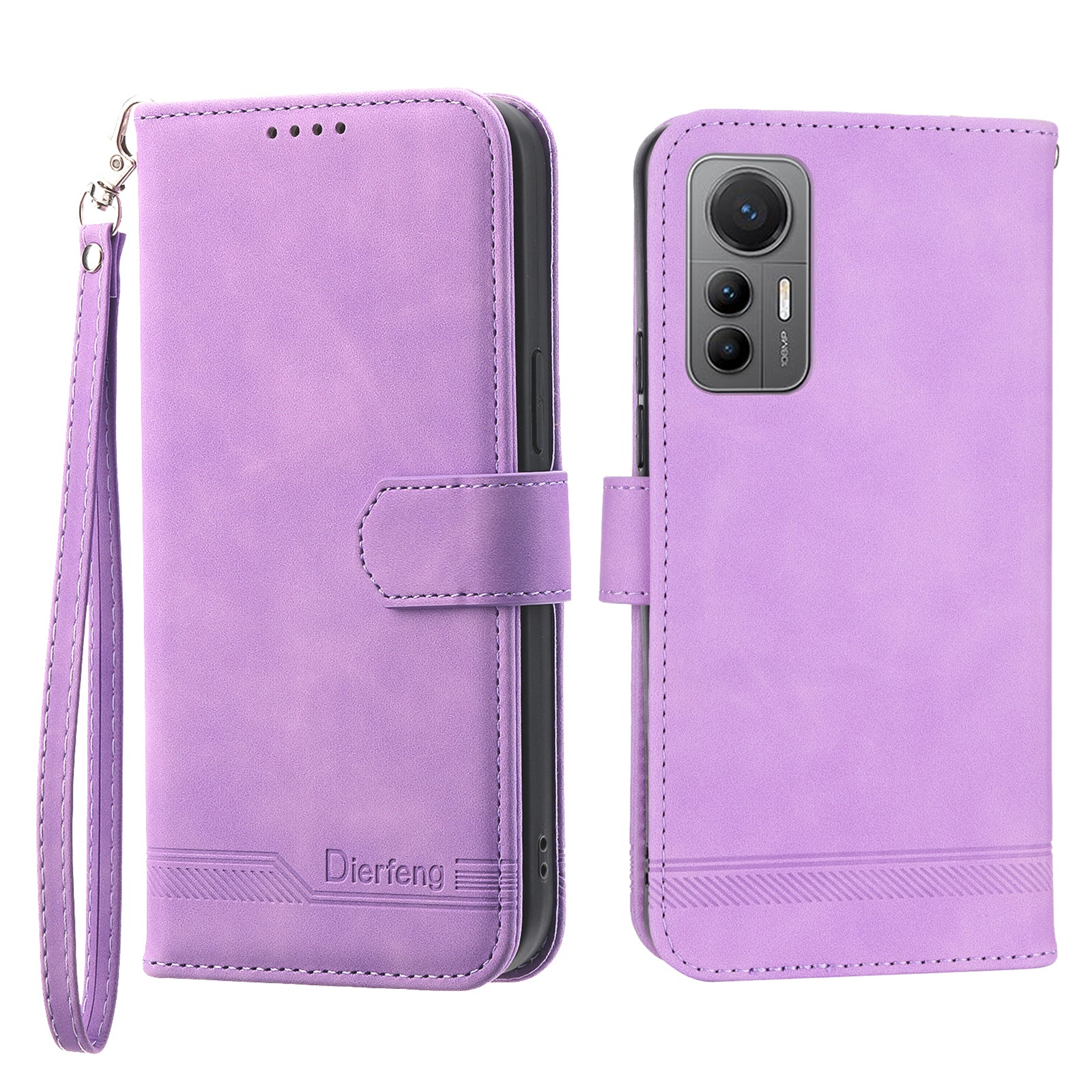 DIERFENG DF-03 for Xiaomi 12T 5G Redmi K50 Ultra 5G Lines Imprinted Leather Case Wallet Stand Cell Phone Cover DIERFENG DF-03 for Xiaomi 12T 5G Redmi K50 Ultra 5G Lines Imprinted Leather Case Wallet Stand Cell Phone Cover